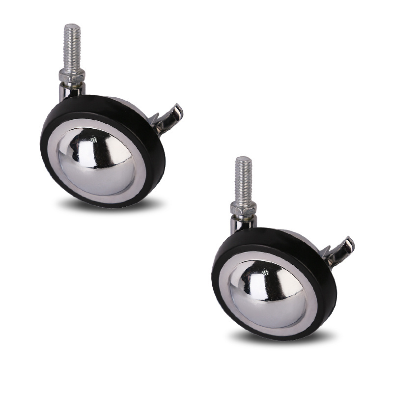 Factory Swivel Carpet Castor Ball Castors Casters zinc alloy Wheels With glue