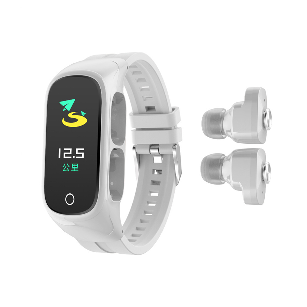 High Quality Hot Selling 2 in 1 Waterproof Reloj intelligentes Smartwatch N8 Smart band With Earbuds smart electronics