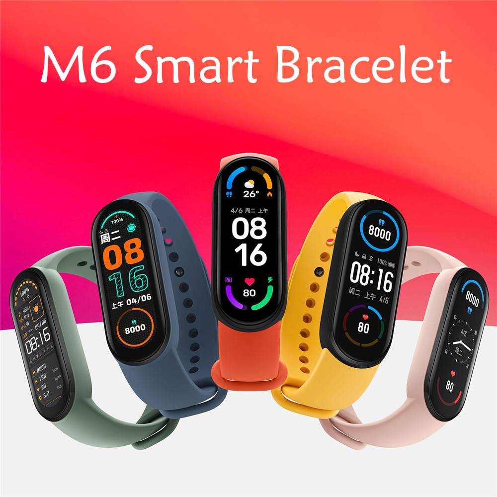 2024 NEW M6 Sport Smart Watch Men Watch Wristband Fitness Tracker Women Smartwatch Play Music Bracelet Smartband for Android iOS