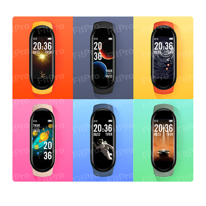 2024 NEW M6 Sport Smart Watch Men Watch Wristband Fitness Tracker Women Smartwatch Play Music Bracelet Smartband for Android iOS