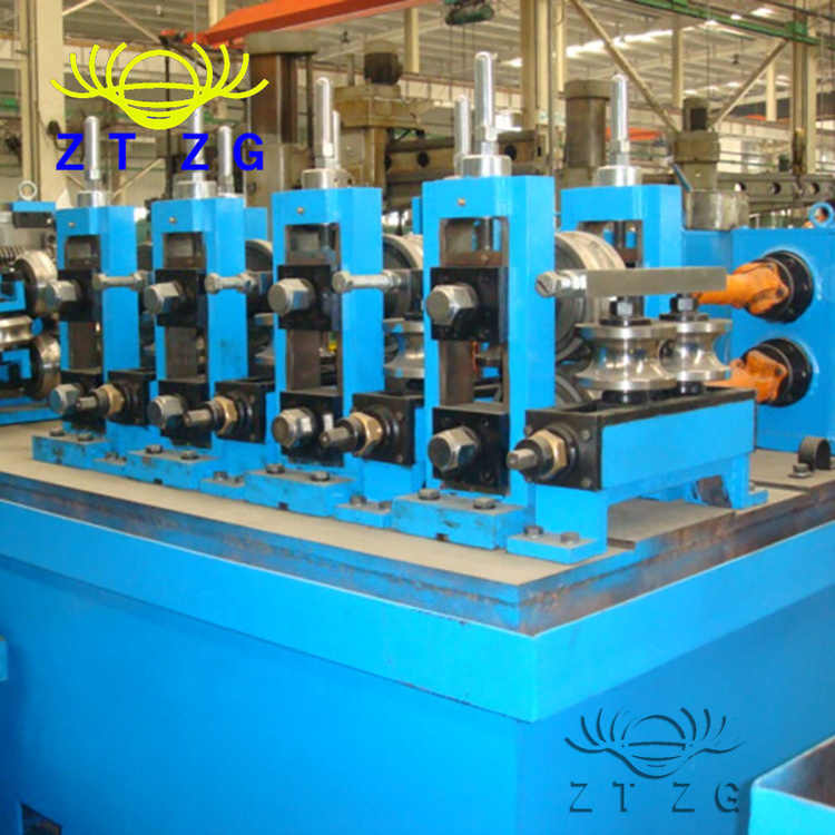 High Frequency Iron Carbon Stainless Steel Tube Mill Lines Manufacturing ERW Pipe Making Machinery