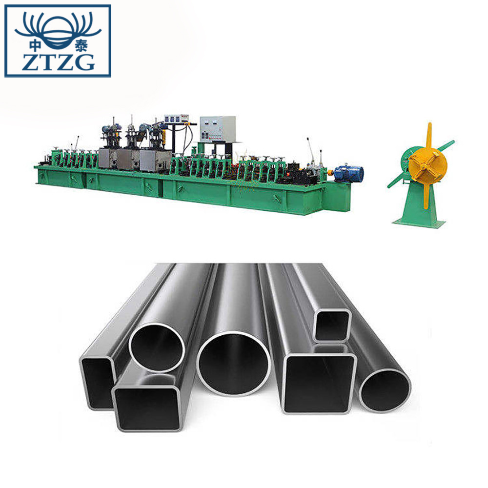 Stainless Steel Tube Mill Lines Round Square Pipe Manufacture Machines to Make Metal Tubes