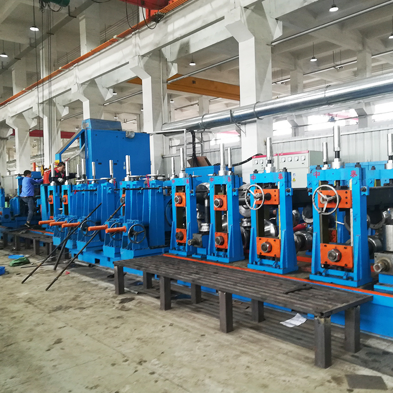 Automatic Welding Plant Carbon Steel Pipe Making Machine / ERW Tube Mill