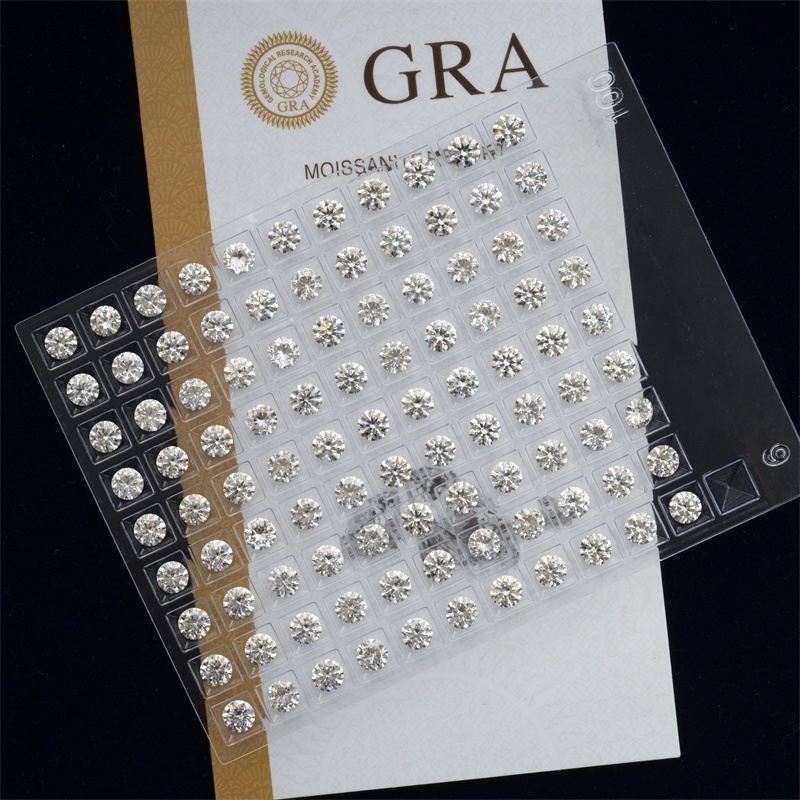 Zuanfa Moissanite manufacturer wholesale round D EF GH color white vvs gra certified diamond stones loose moissanite