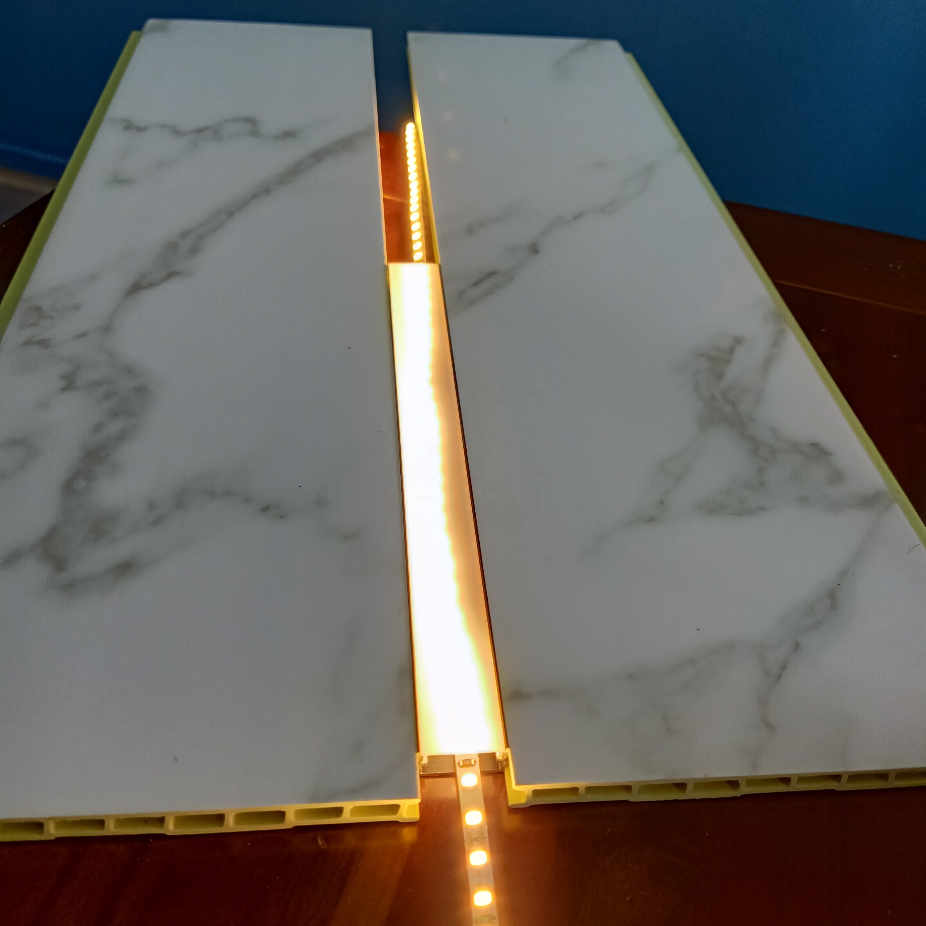 Popular special design ceramic tile inlaid LED lamp Floor metal edge lamp strip Aluminum groove