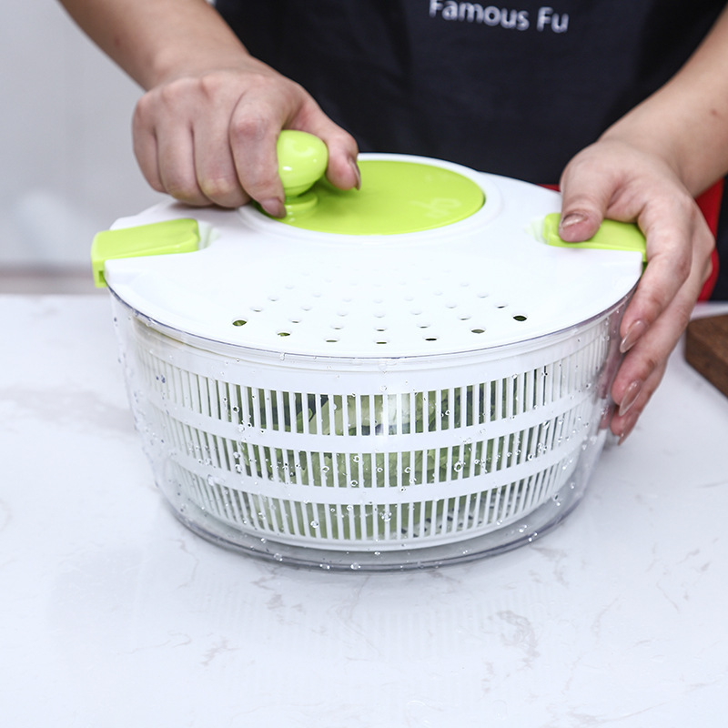 Wholesale salad bowl spinner for press salad dryer hotel restaurant and home kitchen salad spinner vegetable chopper