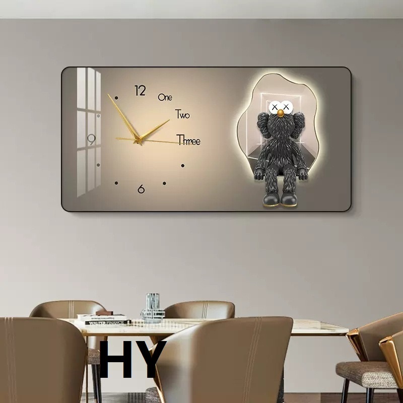 Modern Minimalist Living Room Wall Clock Slightly Luxury Decoration with Quartz Motivity and Resin Body Trending Pocket Watch