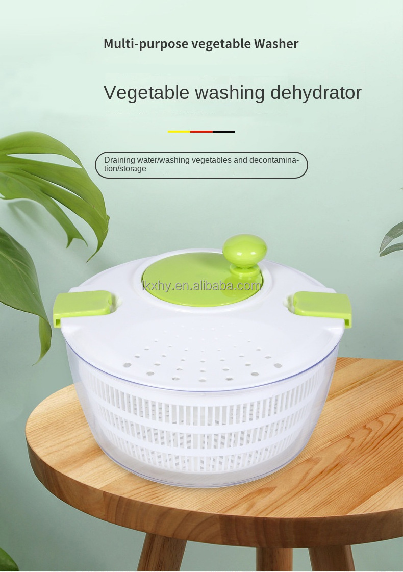 Wholesale salad bowl spinner for press salad dryer hotel restaurant and home kitchen salad spinner vegetable chopper