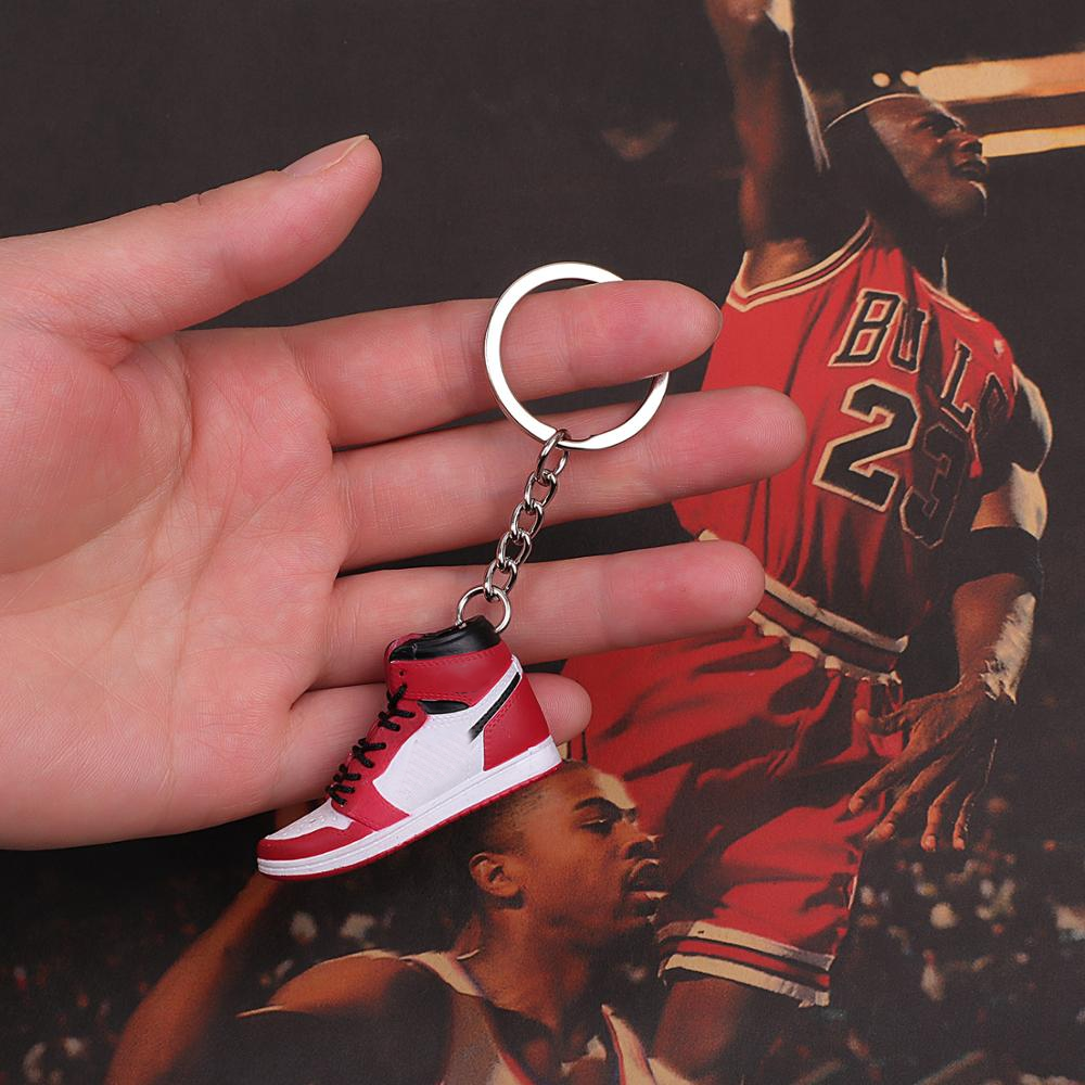 Wholesale Custom Handcrafted Personalized Gifts PVC Ring 3D Sneaker Shoe Key Chain keychain