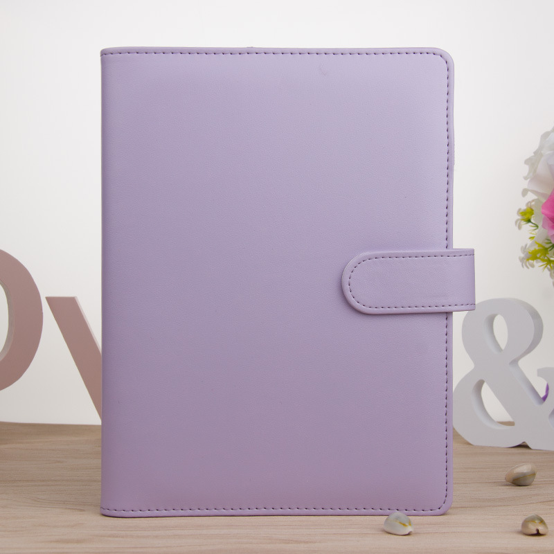 Wholesale Pu Leather Budget Binder office supplies with buckle Notebook Planner Cover A5 A6 Binder Ring Bound Planner