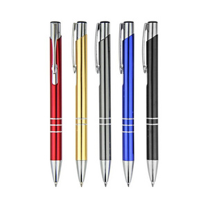 Hot Sale Luxury Aluminium Ballpen Advertising Promotional Customized Gift Ballpen Ballpoint Metal Pen With Logo