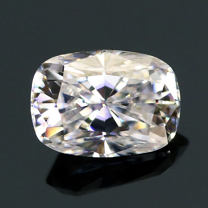 Fancy Shape Elongated Cushion Cut 2ct White Moissanite Diamond DEF Color VVS Clarity Loose Moissanite Gems