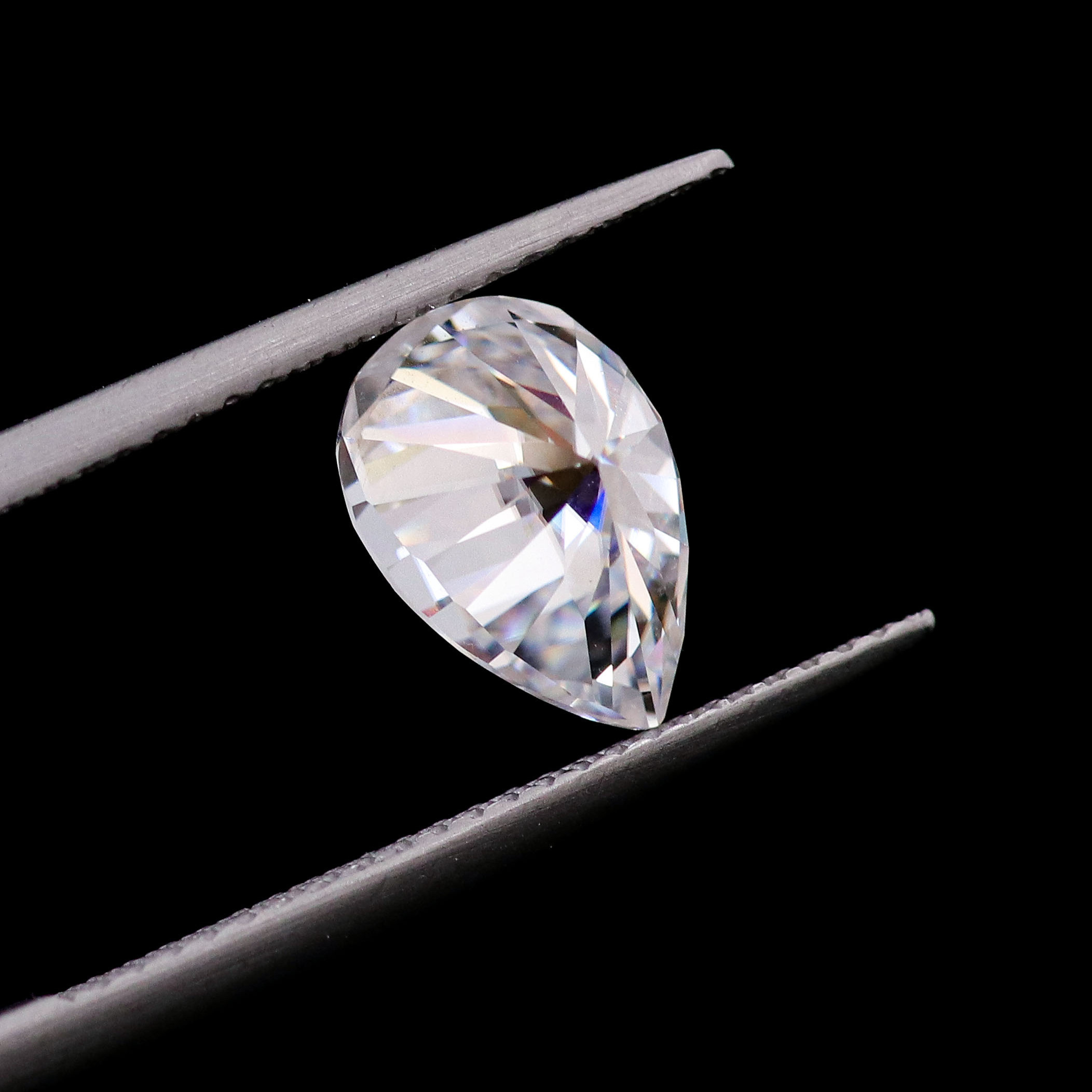 Moissanite manufacturer 1CT Pear cut loose moissanite stone wholesale moissanite for jewelry making