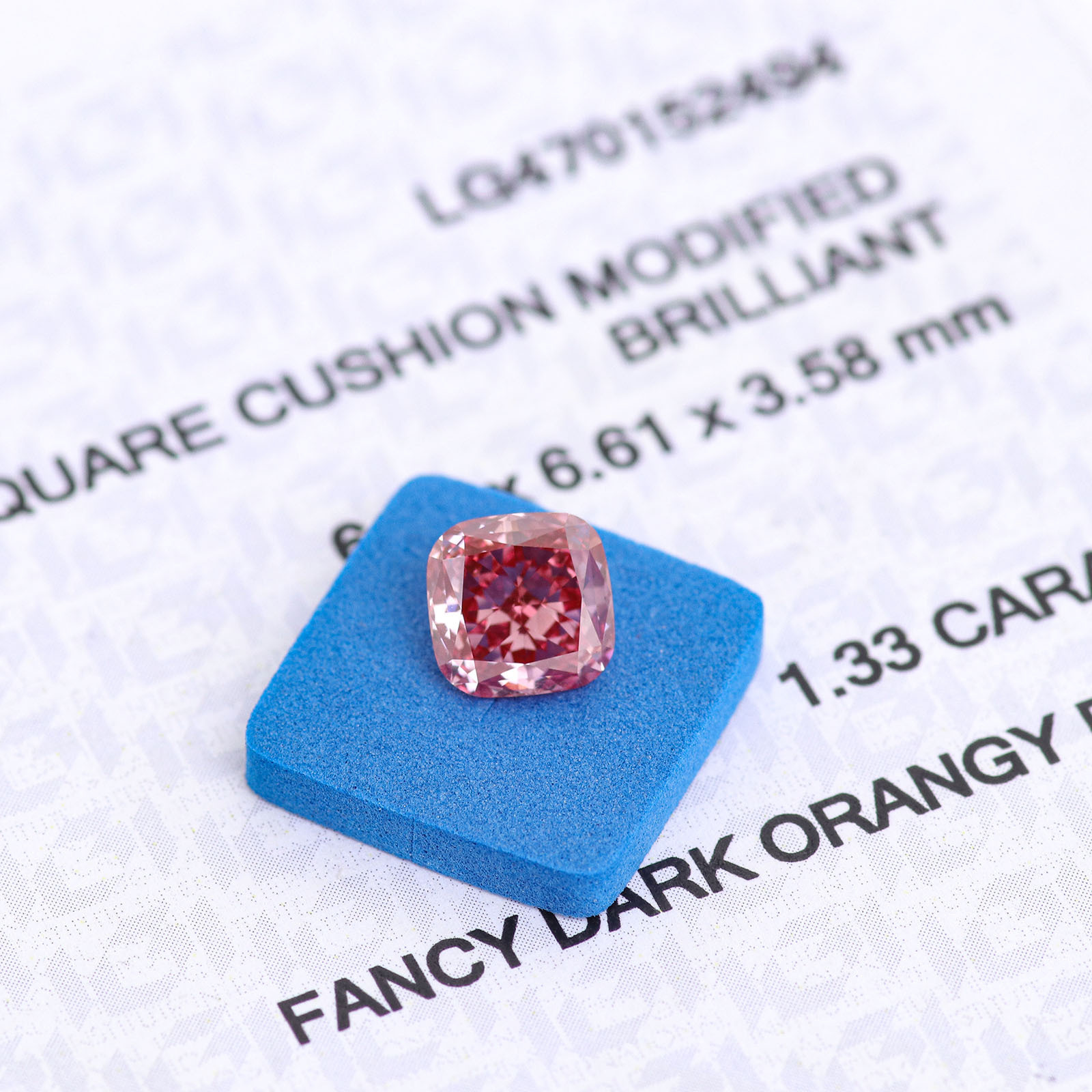 1.33ct vs1 pink cvd diamond igi certification loose stones pass diamond pens tester lab grown diamond for women ring