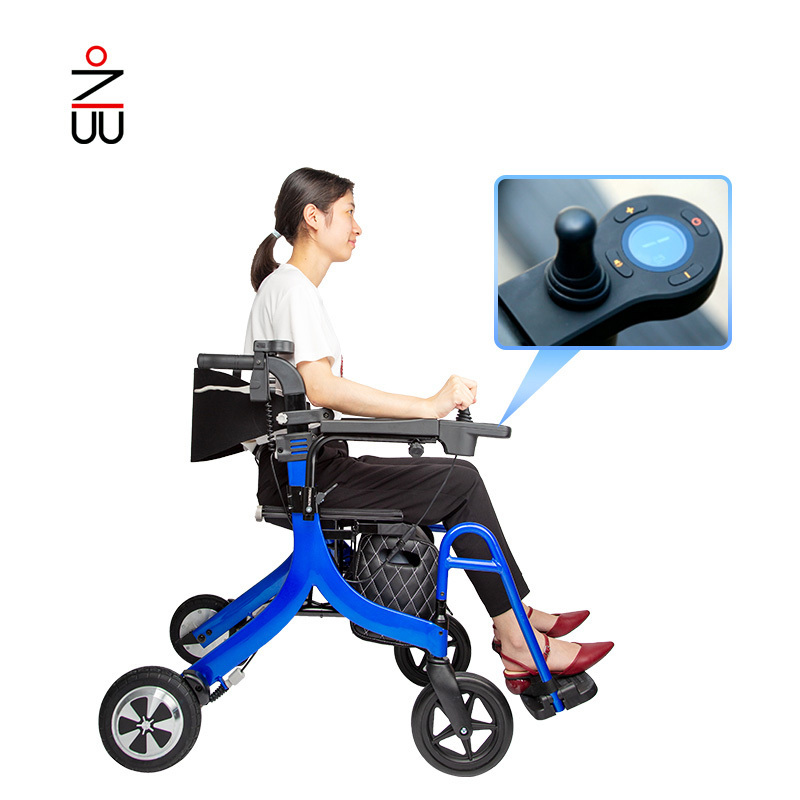 folding shopping electric drive rollator walker for elderly