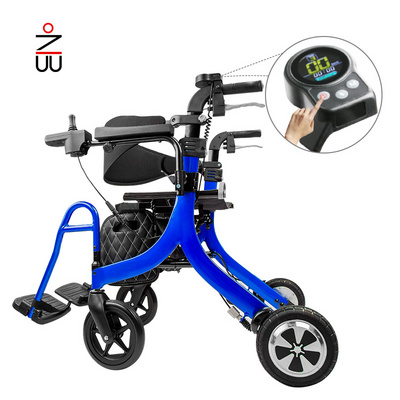 multifunctional mobility electric walker rollator for the elderly