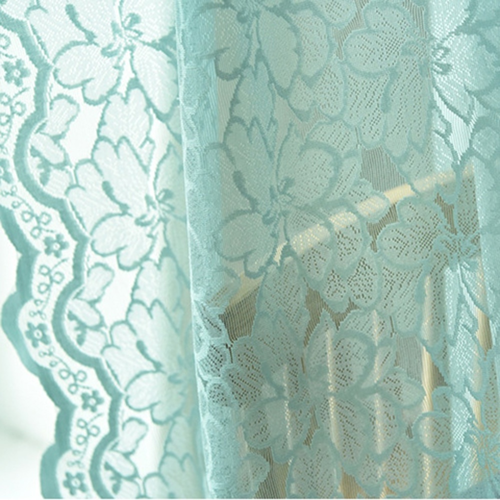 Rod Window Curtain Panel Sliding Door Drapes Sheer Lace Pattern Sheer Voile Tulle Pocket Petite Fleur White Lace Designs Floral