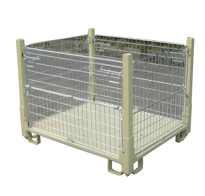 customized Cheap Made In China storage rack warehouse  foldable stillage box storage cage pallet