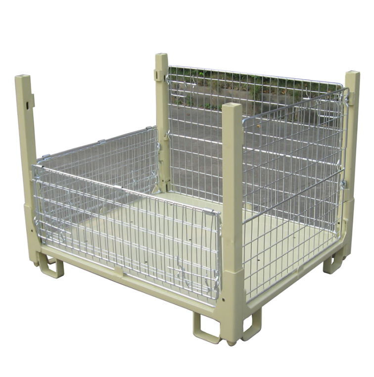 customized Cheap Made In China storage rack warehouse  foldable stillage box storage cage pallet