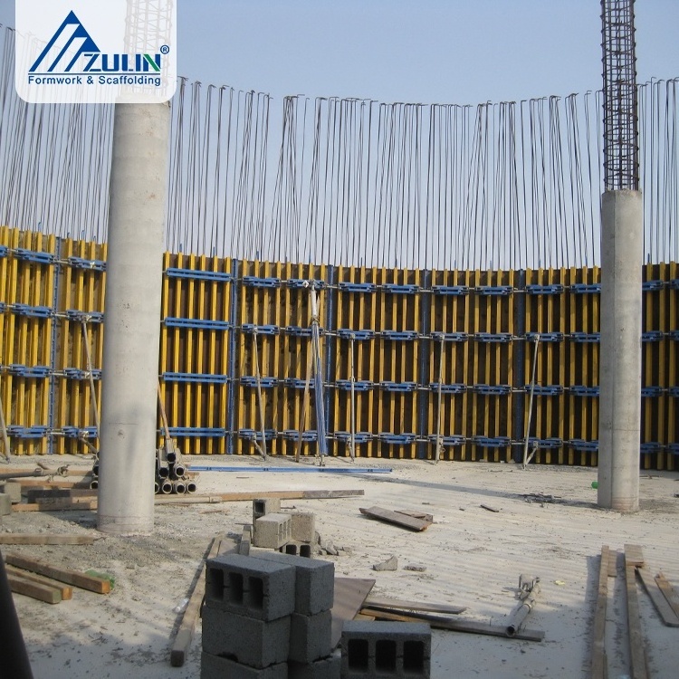 ZULIN adjustable arc concrete casting  water tank wall formwork systems