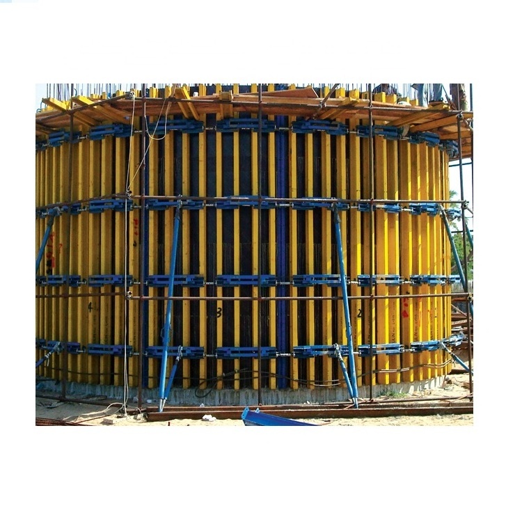 ZULIN adjustable arc concrete casting  water tank wall formwork systems