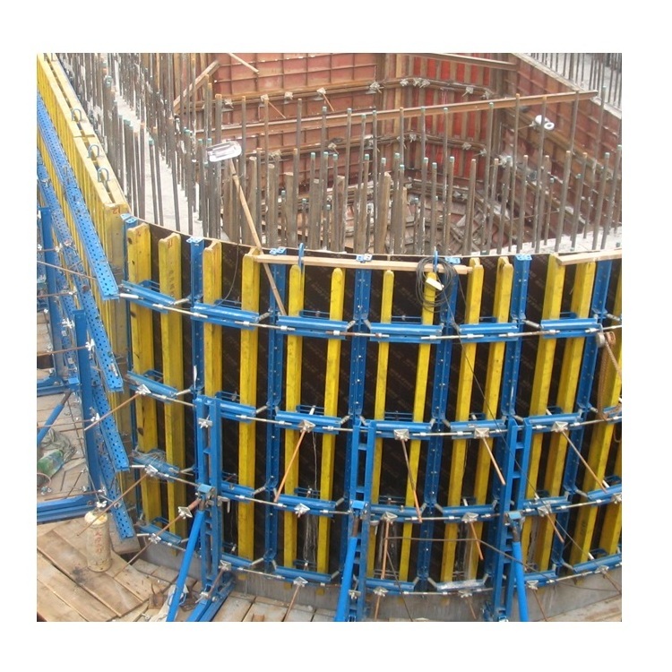 ZULIN adjustable curved bridge pier circular concrete tank h beam formwork