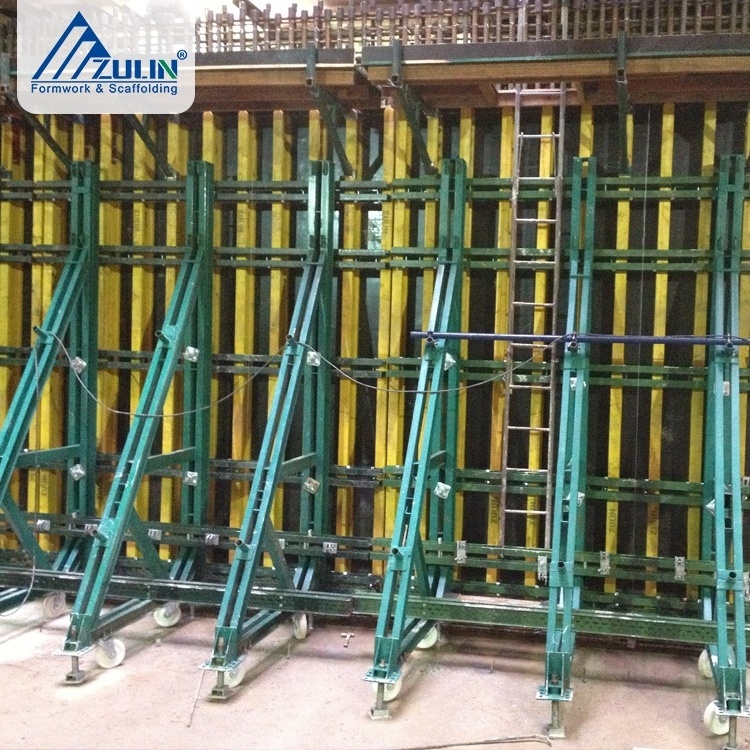 ZULIN modular single-side concrete block walls scaffolding formwork braces system