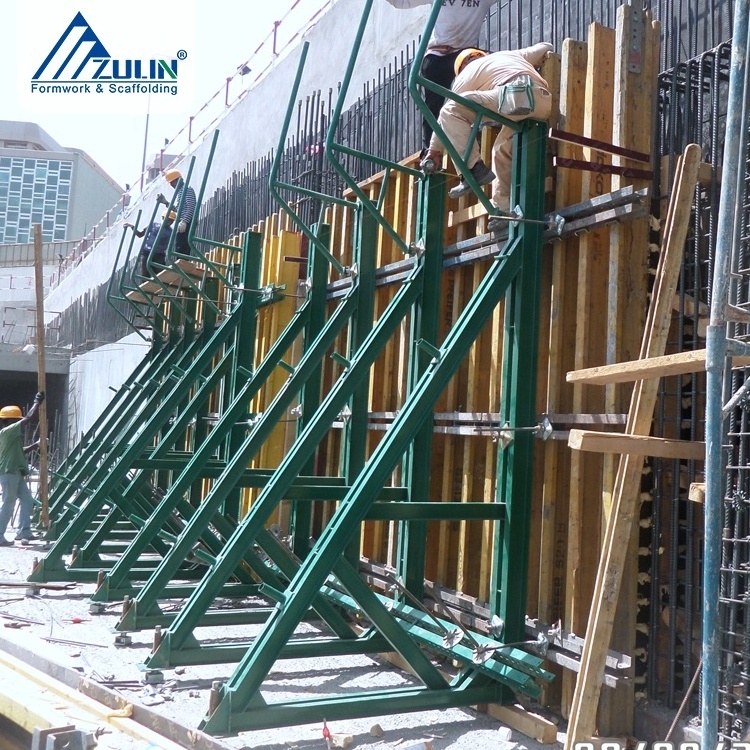 ZULIN modular single-side concrete block walls scaffolding formwork braces system