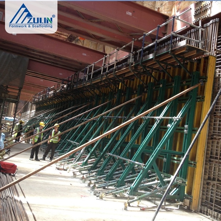 ZULIN circular concrete water tank and foundation wall single-side formwork system