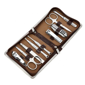 Nail Care Set Stainless Steel 9 Pcs Manicure Tools Custom Color Private Label Nail Art Accessories Manicure & Pedicure Set