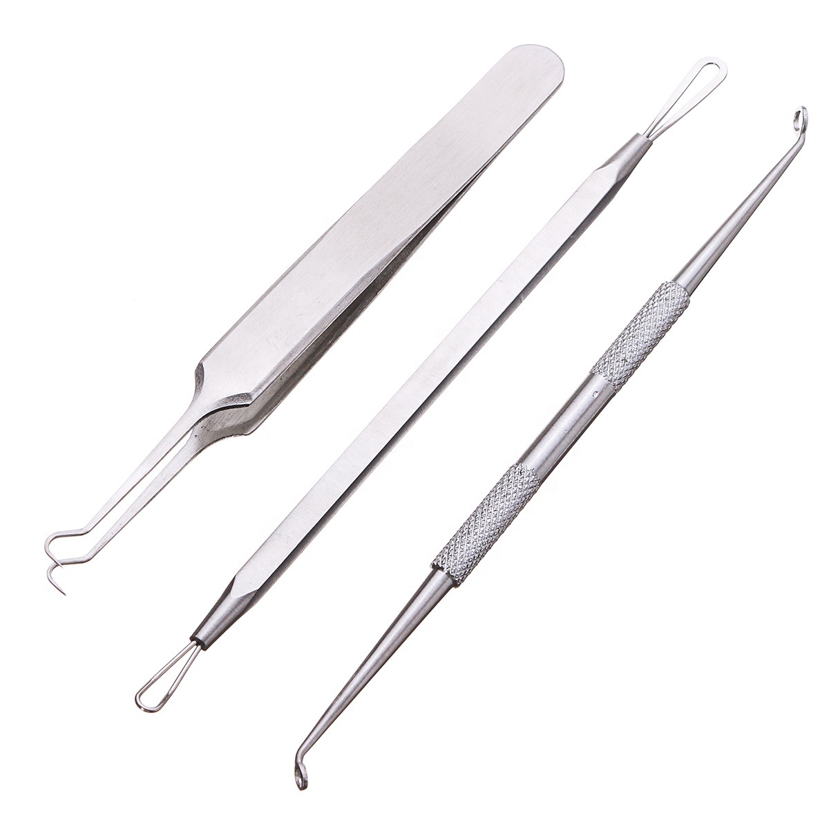 Premium Stainless Steel Facial Cleansing Tools 3-7 Pcs Blackhead Whitehead Removal Tool Pimple Blemish Pore Cleaning Tool Set