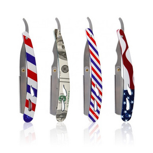 Abies Handle Japanese Style Straight Blade Razor Metal Handle Barber Shaving Razors Foldable Shaving Razors For Men