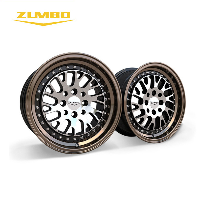 A0060 semi black 5 hole 19 20 22 inch  rim replica wheel rims 5x112 PCD deep dish alloy wheel for car