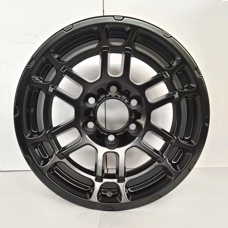 TY02 Replica Aluminium car wheel rim 16/17/20/22 Inch  PCD 6X139.7 SEMI MATT BLACK for TRD offroad wheel ZUMBO