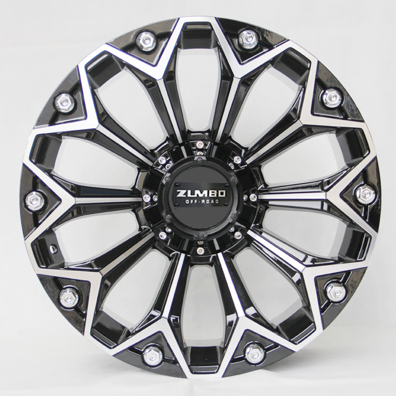 A0118 Aluminium alloy wheel rims for offroad 22 inch wheel 5x114.3 6x114.3 PCD Factory wholesale customs rims