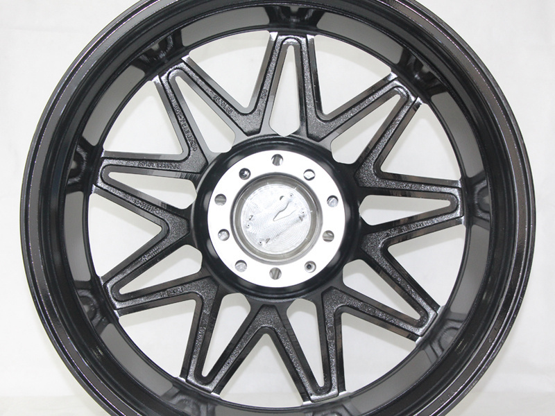 A0107 New design wheel rims 6x114.3 alloy wheel rim 4x4  offroad customs rims 5/6/10/12 lug deep lip gloss black milled