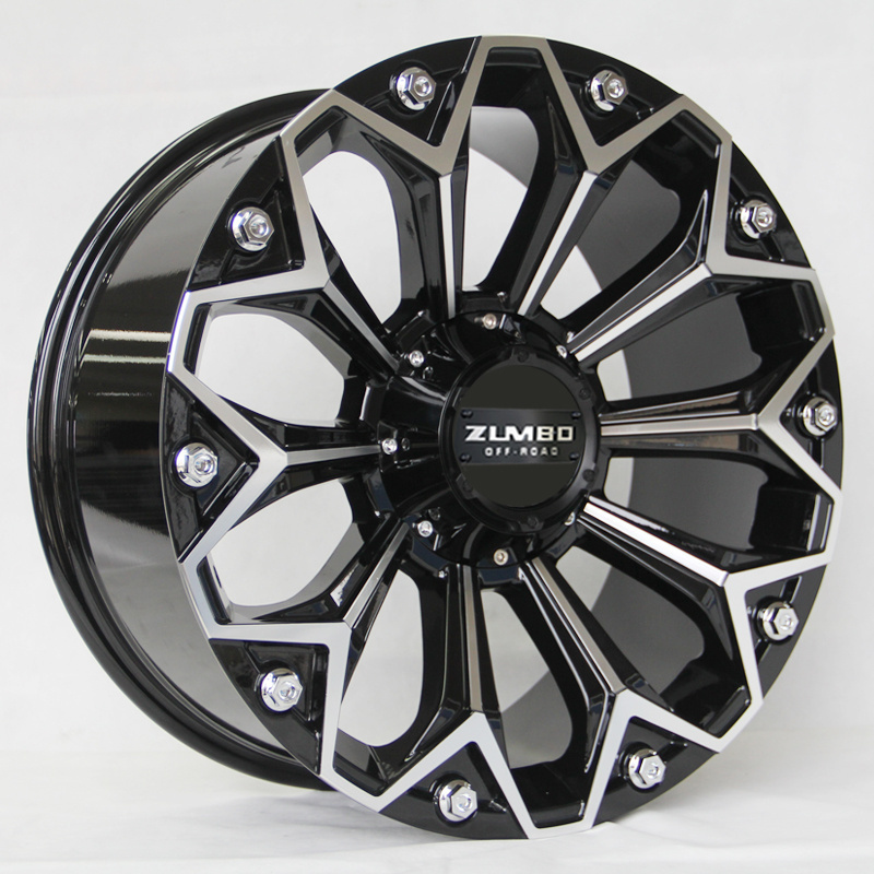 A0118 Aluminium alloy wheel rims for offroad 22 inch wheel 5x114.3 6x114.3 PCD Factory wholesale customs rims