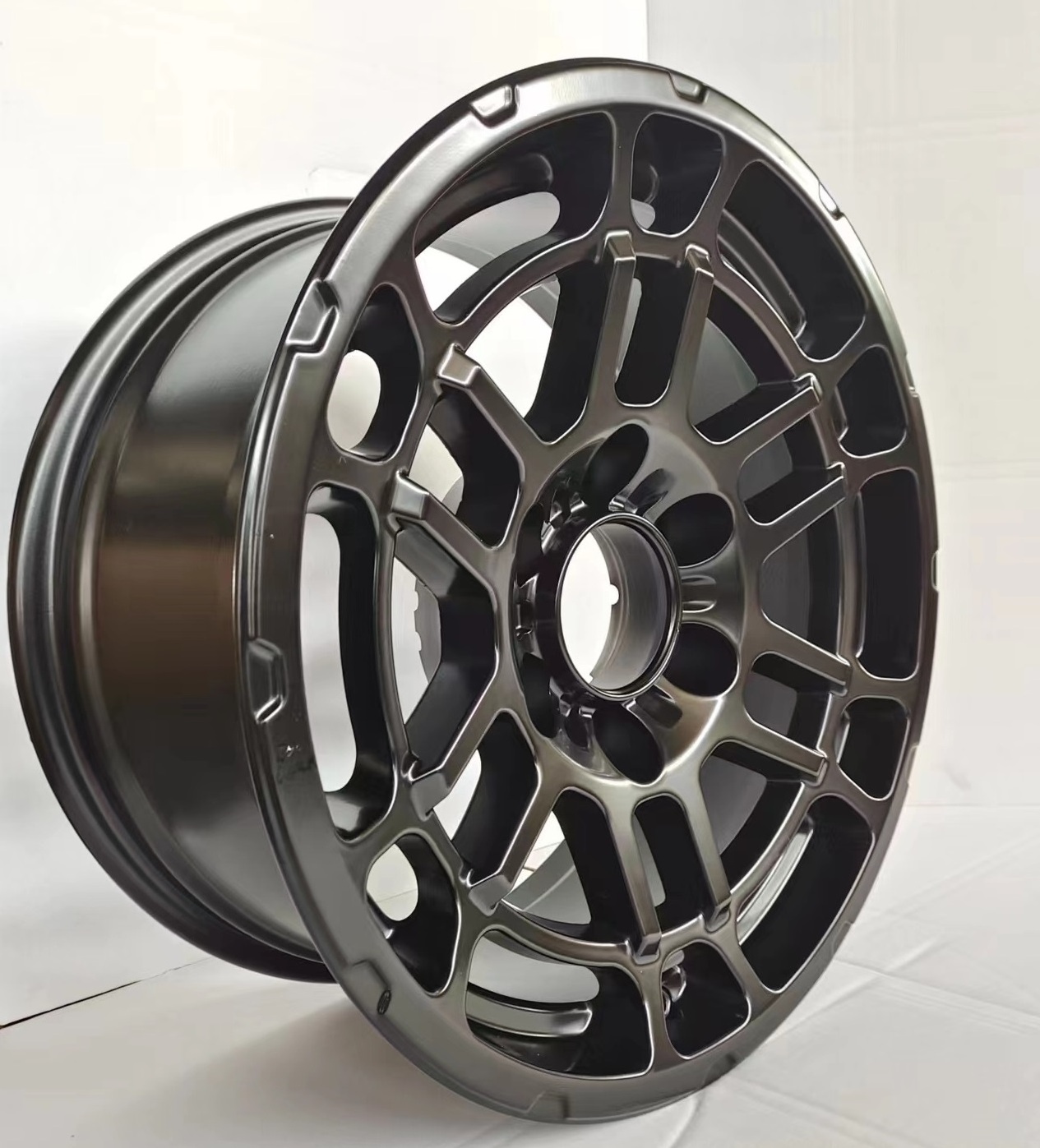 TY02 Replica Aluminium car wheel rim 16/17/20/22 Inch  PCD 6X139.7 SEMI MATT BLACK for TRD offroad wheel ZUMBO