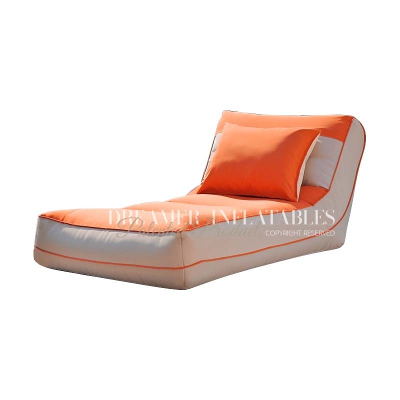 Pool Side Inflatable Sun Loungers Ergonomic Design for Indoor and Outdoor