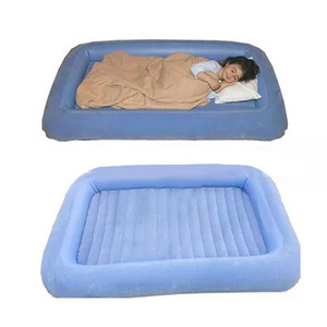 Portable Children inflatable folding air bed with flocking