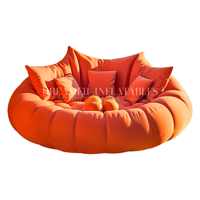 Inflatable Swimming Pool Floating Lounger With Backrest