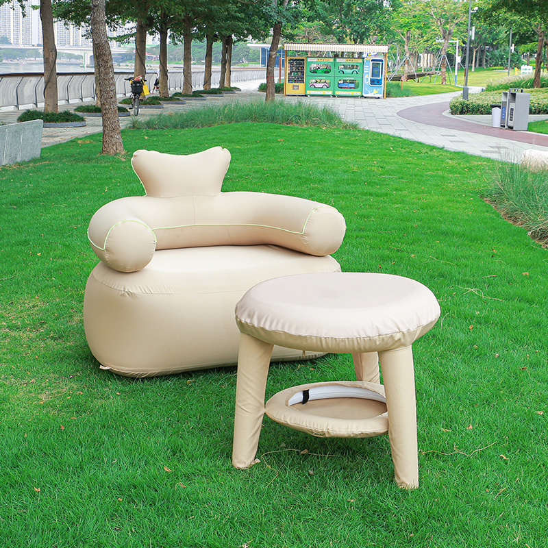 Inflatable Couch Air Sofa for Living Room Portable Recliner Inflatable Leisure Chair for Home