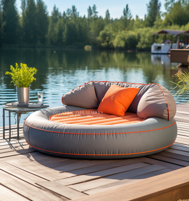 Comfortable Pool Side Inflatable  Sun Loungers and Inflatable Lounge Chaise Lounge Pool Ledge Lounger Sun Chair