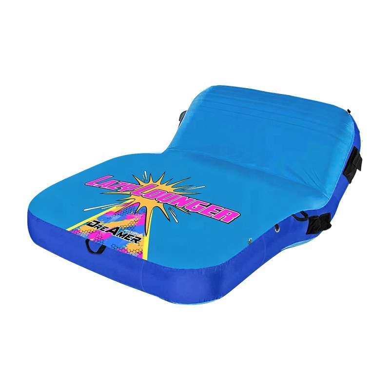 Customized Outdoor Inflatable Ledge Sun Air Lounger Chair for Poolside