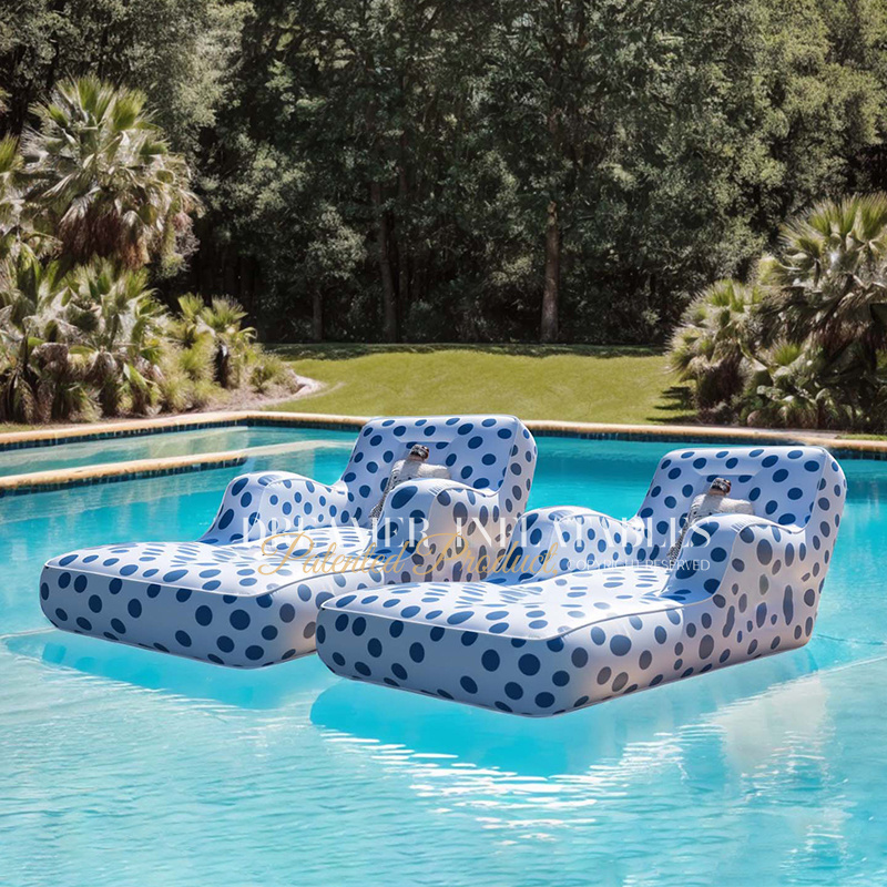 super comfortable inflatable sun lounger swimming pool floating outdoor sunbathing chair