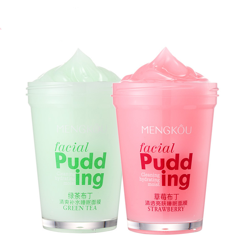 OEM/ODM Mengkou Pudding Fruit Series Moisturizing Brightening Refreshing Repairing Sleeping Facial Mask