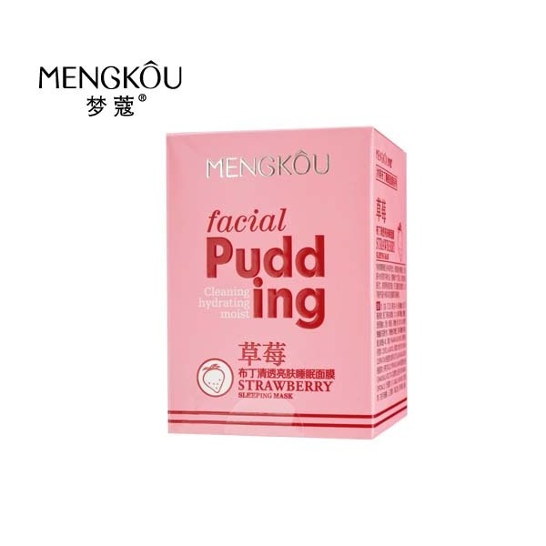 OEM/ODM Mengkou Pudding Fruit Series Moisturizing Brightening Refreshing Repairing Sleeping Facial Mask