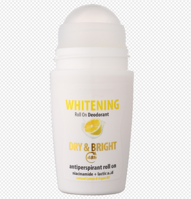 Hot Sale OEM WHITENING Natural Lemon & Argan Oil roll-on deodorant antiperspirant suitable for men and women