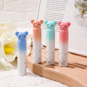 High Quality Private Label Rolanjona Cute Bear Moisturizing Lip Balm Stick Long Lasting Repairing Protect Lip Care Vegan Organic