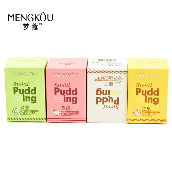 OEM/ODM Mengkou Pudding Fruit Series Moisturizing Brightening Refreshing Repairing Sleeping Facial Mask